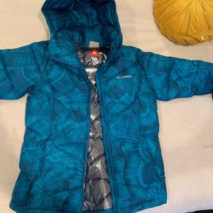 Turquoise puffer jacket